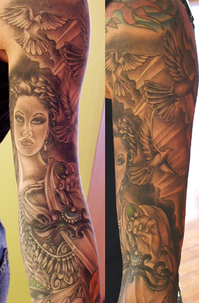 Lady Tattoos on Lady Justice   Tattoos