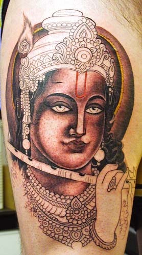 Tattoos - Ethnic Tibetan tattoos - Krishna