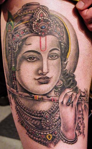 Tattoos - Ethnic Tibetan tattoos - Krishna