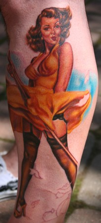 Tattoos - Tim Harris -  Jeremy's Paradise Autumn Elvgren