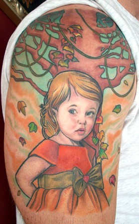 Tattoos - Julio Rodriguez - cartoon portrait