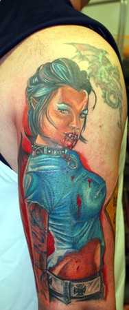 Tattoos - Julio Rodriguez - vamp chick