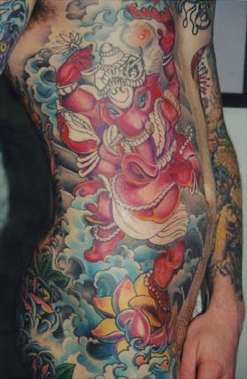 Tattoos - Ethnic Tibetan tattoos - Ganesha