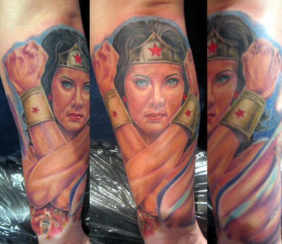 Tattoos - Julio Rodriguez - wonder woman
