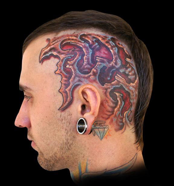 bio head tattoo