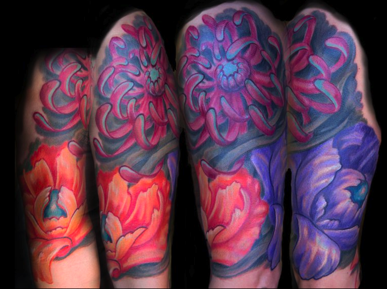 FlowerTattooSleeve TattooNOW welcomes Nathan Petz as an artist member