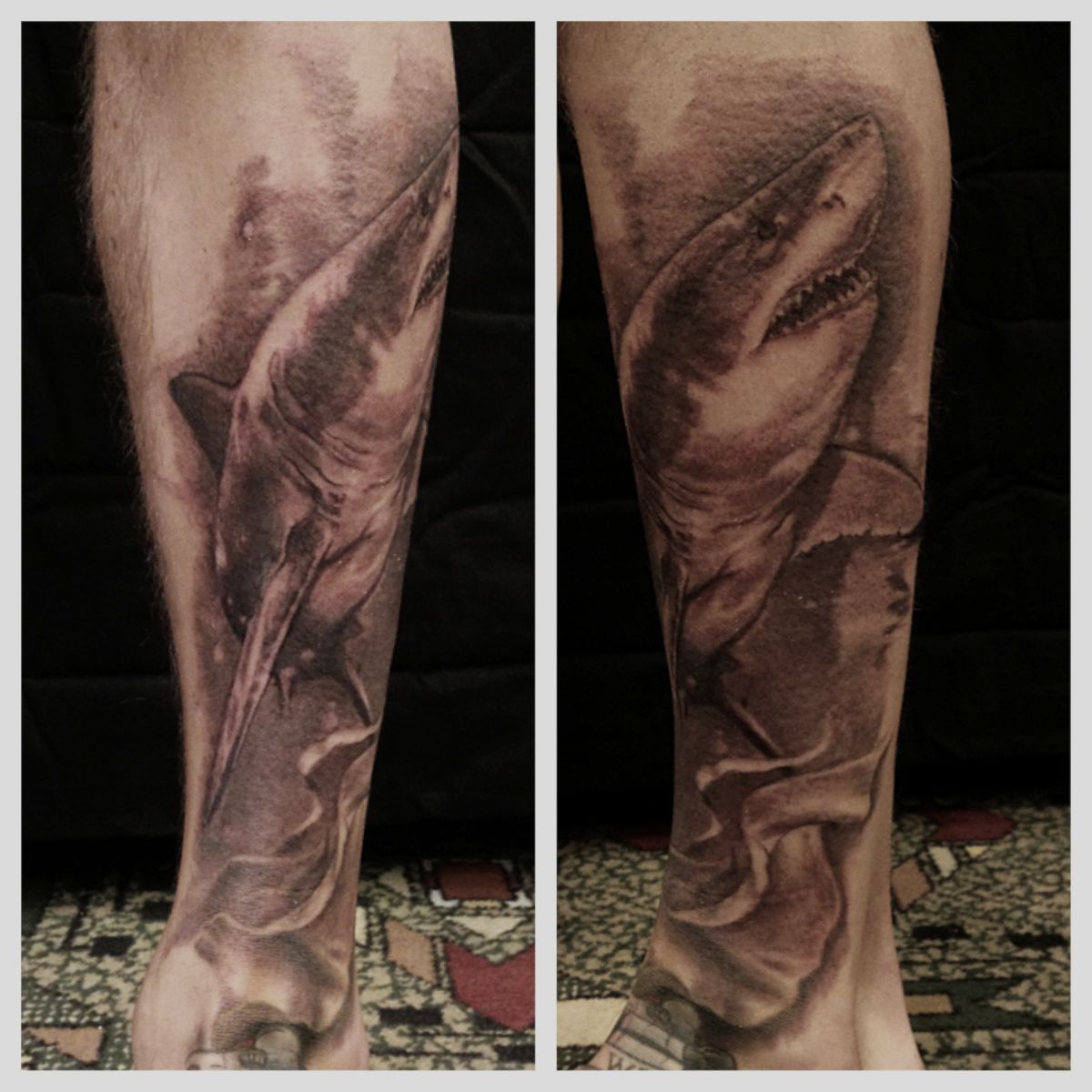 Hell City Shark Tattoonow