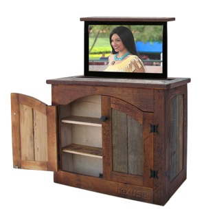 Rustic TV Lift Cabinet