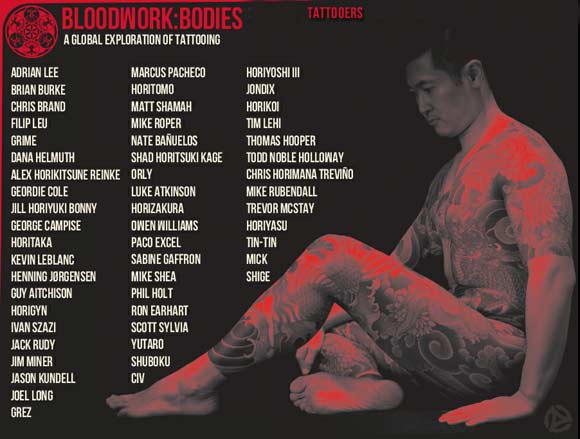 bloodwork:bodies - artist list