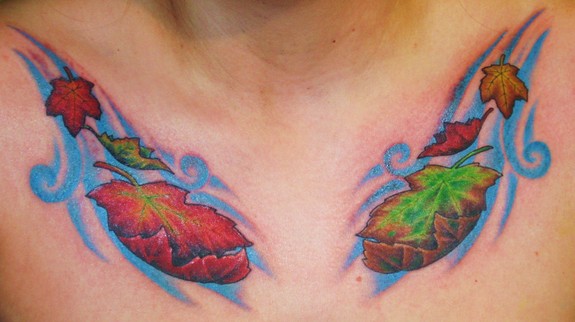 fall themed tattoos are always in season off the map tattoo fall themed tattoos are always in season off the map tattoo