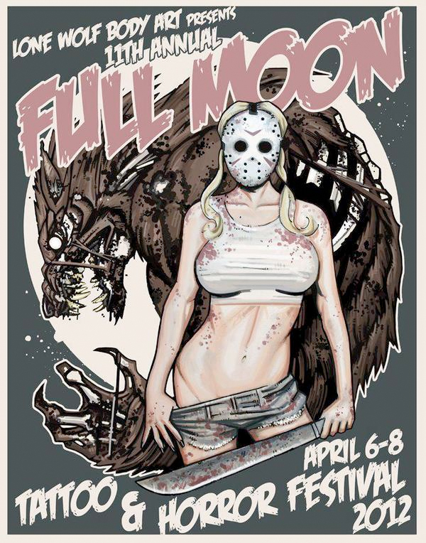 full moon tattoo