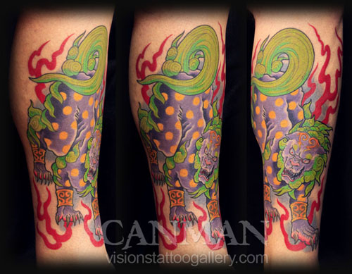 Healed tattoo from the Boston tattoo convention TattooNOW