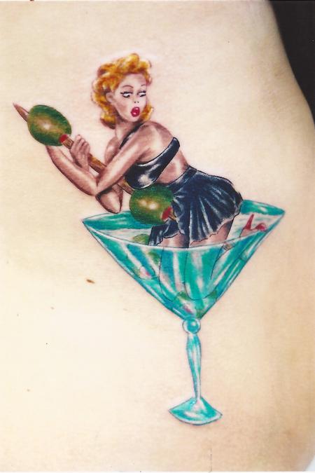 Pinup girl tattoo