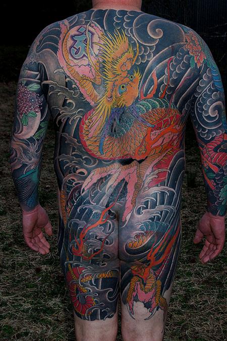 Dragon Tattoo Backpiece