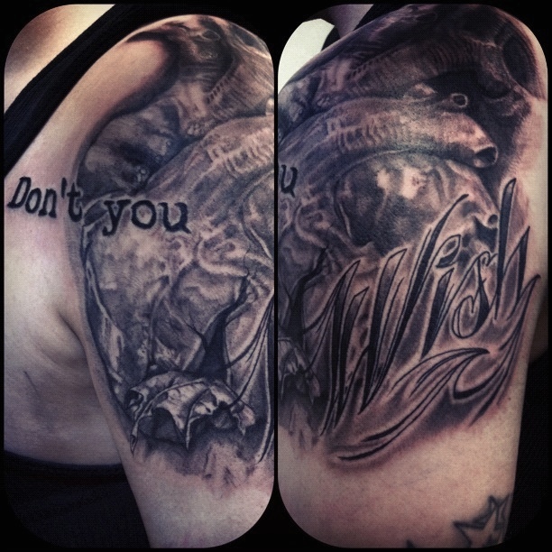 Realistic heart shoulder tattoo Maximilian Tattoo