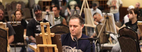 live portrait painting chet zar