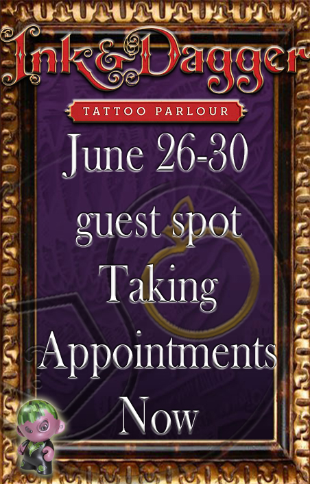Travis Litke Guest Spot At Ink And Dagger Tattoo With Russ Abbott Kelly Doty