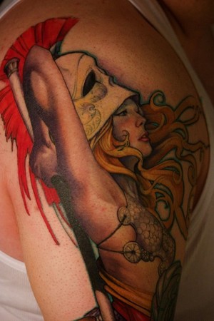 Tattoos - Athena 1/2 sleeve - In-progress