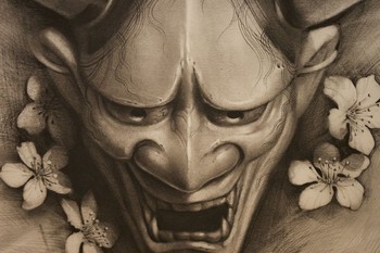 Art Galleries - Hannya & Cherry Blossoms II