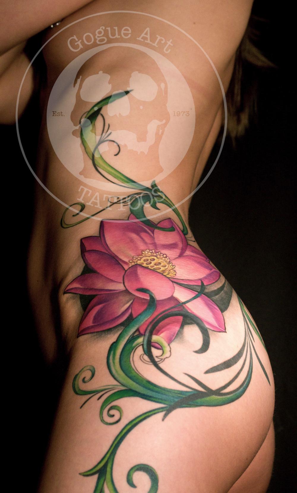Tattoos - lotus flower - 58217