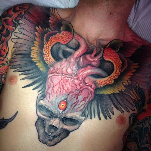 big wing tattoos