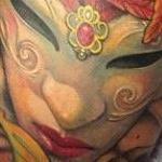 Venetian Art Nouveau Tattoo Design Thumbnail