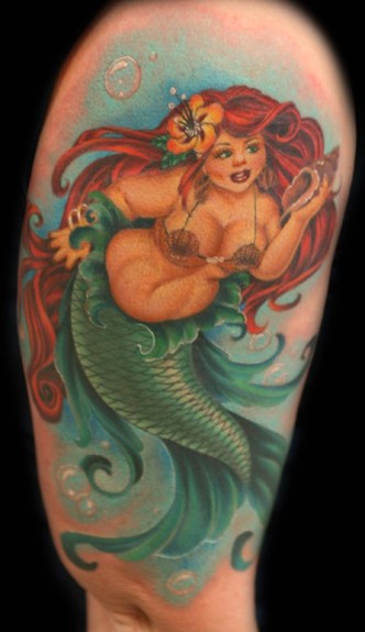 Jesso fat mermaid Large Image Keyword Galleries Color Tattoos 