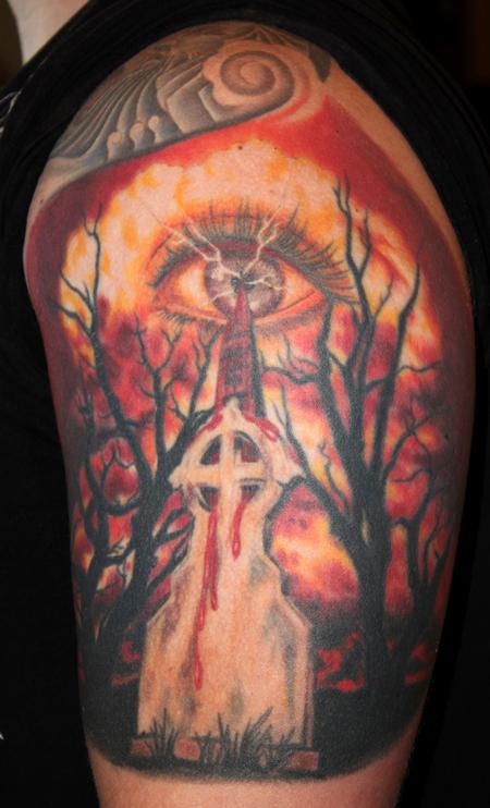 Tattoos - Tim's grave eye - 73540