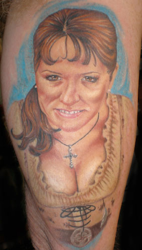 Jesso - Wife portrait tattoo