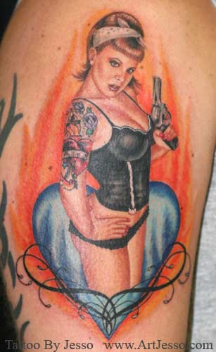 Jesso - wifey pin up. Keyword Galleries: Color Tattoos, Portrait Tattoos, 