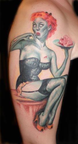 zombie pin up tattoos