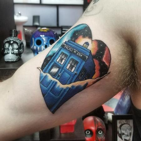 Jesse Neumann - TARDIS Doctor Who Tattoo