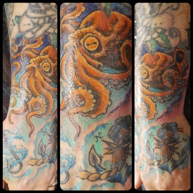 Jolly Octopus Color Tattoo by Steve Malley: TattooNOW