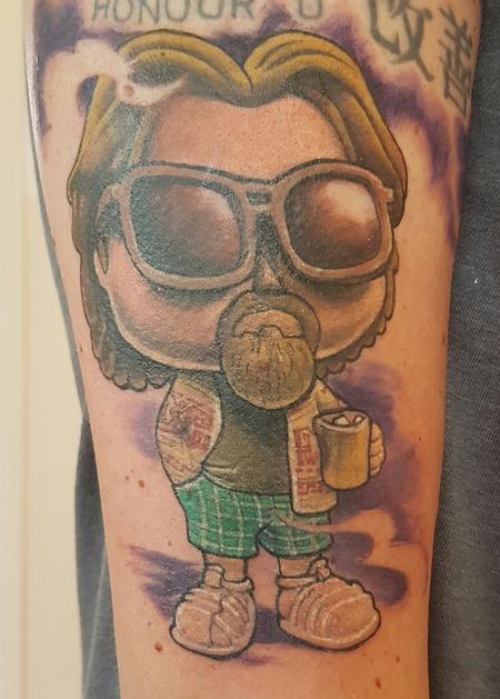 Steve Malley - The Dude Abides... Big Lebowski Color Tattoo