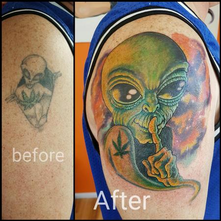 Steve Malley - Aliens Among Us Coverup Tattoo