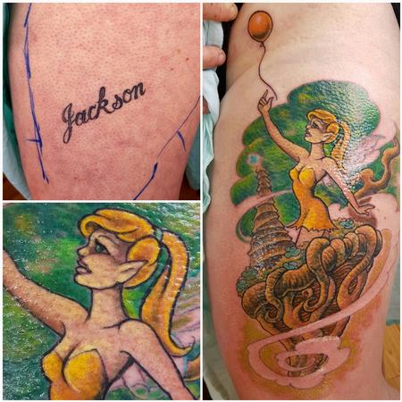 Steve Malley - New Beginnings Pixie Hollow Cover Up Tattoo