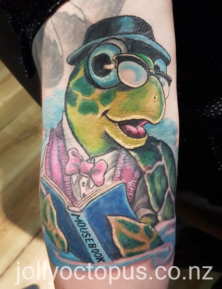 Steve Malley - Hipster Turtle New School Color Tattoo