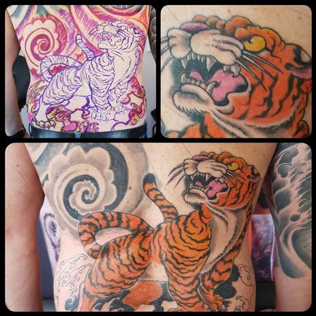 Steve Malley - Japanese Tiger Back Tattoo