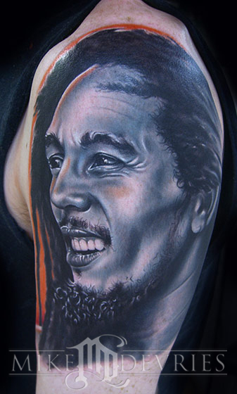 Mike DeVries - Bob Marley Tattoo