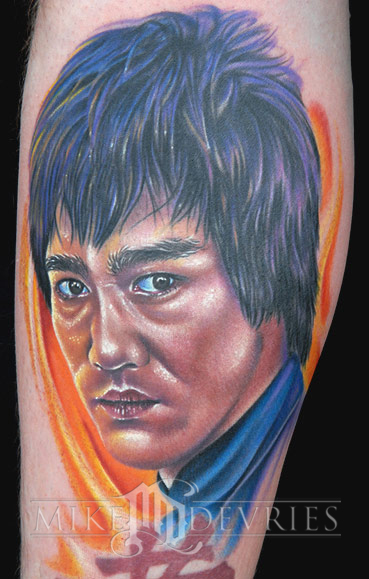 Mike DeVries - Bruce Lee Tattoo
