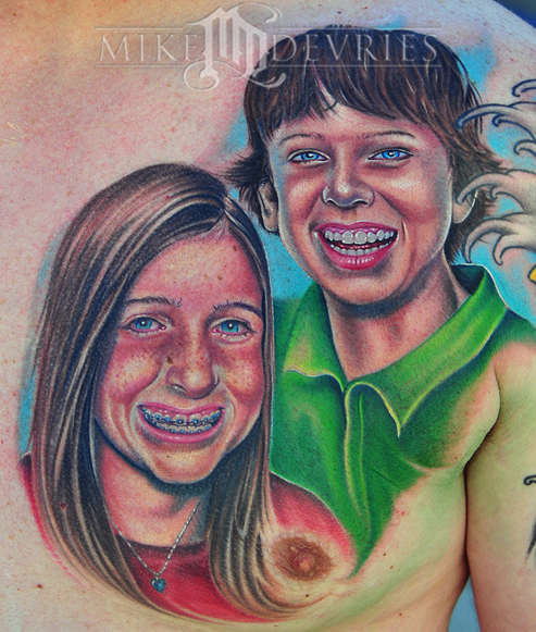 Mike DeVries - Kids Portrait Tattoos