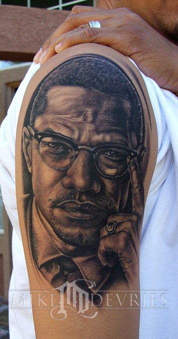 Mike DeVries - Malcolm X Tattoo