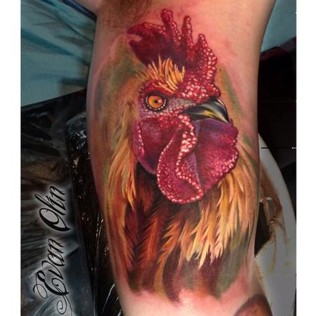 Evan Olin - Full color realistic Rooster
