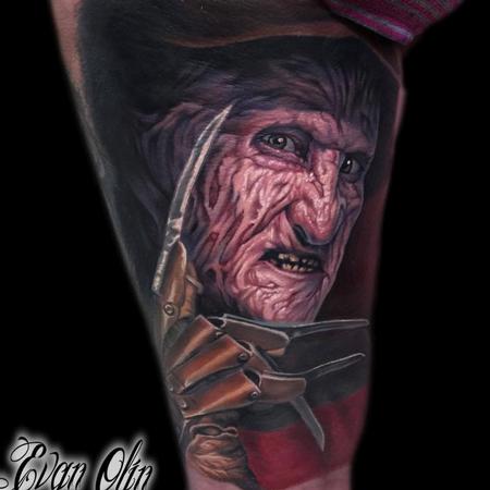 Evan Olin - Freddy Kreuger Tattoo