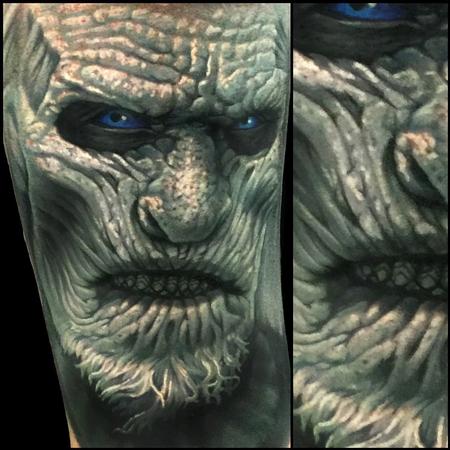 Evan Olin - White Walker from Game of Thrones tattoo