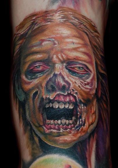 Evan Olin - realistic zombie tattoo