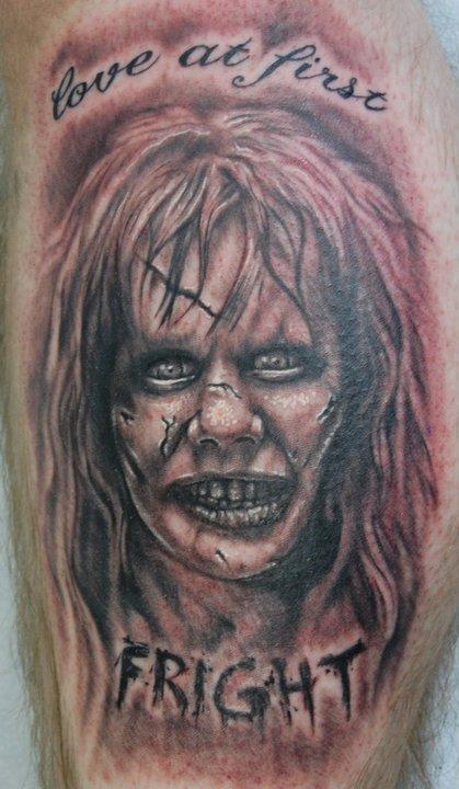 Evan Olin - Realistic Exorcist Tattoo