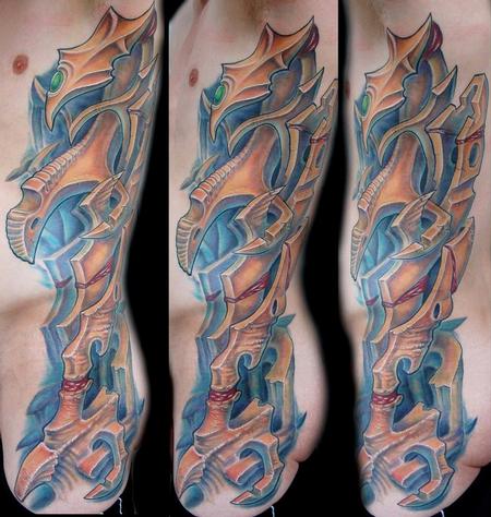 Evan Olin - Full color custom bio tattoo