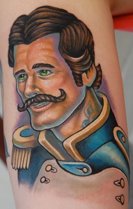 Evan Olin - Full color handsome fellow tattoo