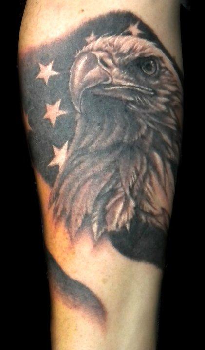 Shane Baker - Black and Grey Eagle